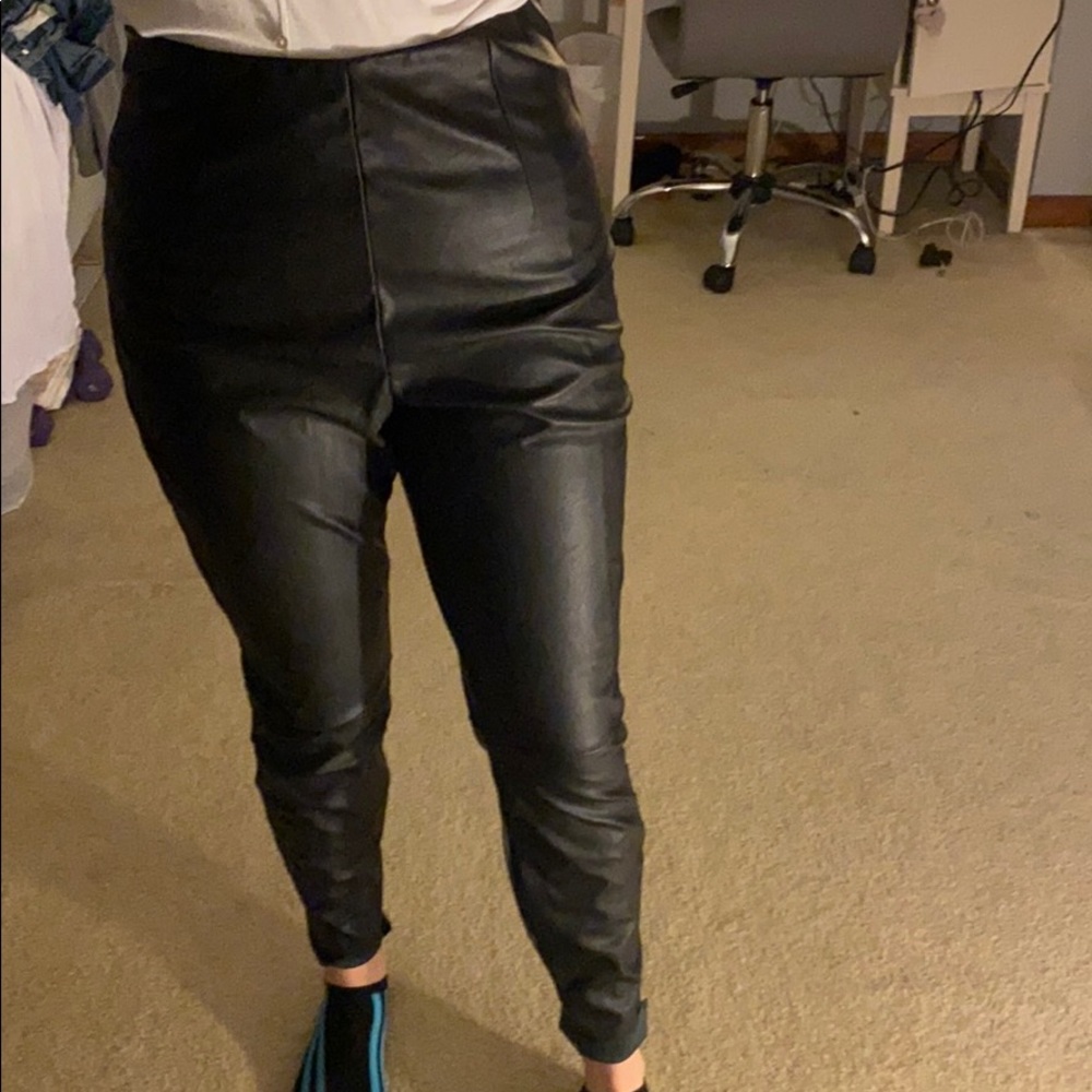 ASOS faux leather pants!